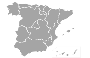 Mapa político España 300x194